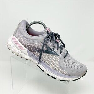 Brooks Adrenaline GTS 21 Women's Running Shoes Gray Pink Lace-Up Support Size 11